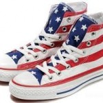 red white blue shoes